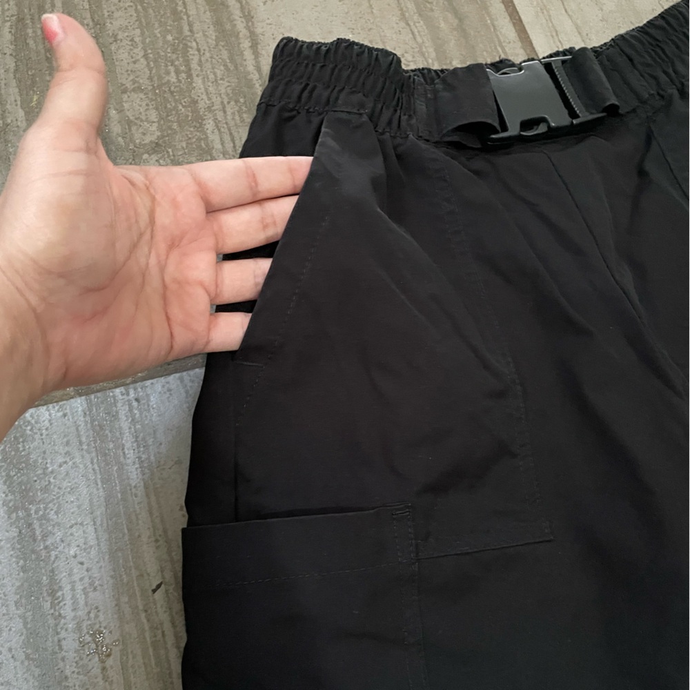 Women Classic Black Cargo Pants Size S Comfortable YK2 - Picture 4 of 9